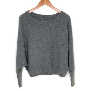 Vince Dolman Sleeve Grey Cashmere Sweater